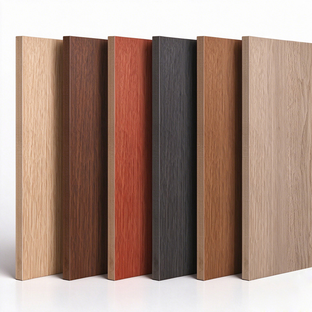 PVC laminated foam board -wooden colors